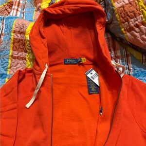 Ralph Lauren Vibrant Orange Polo Hoodie